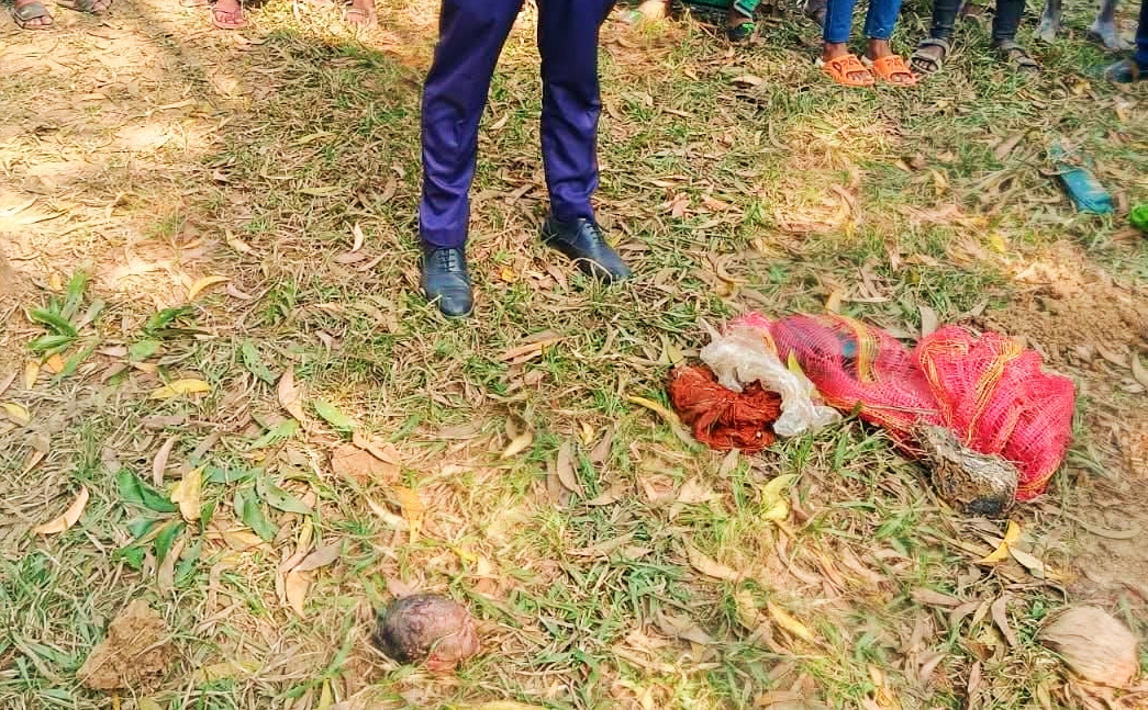 শ্রীপুরে নবজাতকের খ-ন্ডিত মা-থা উদ্ধার করেছে পুলিশ