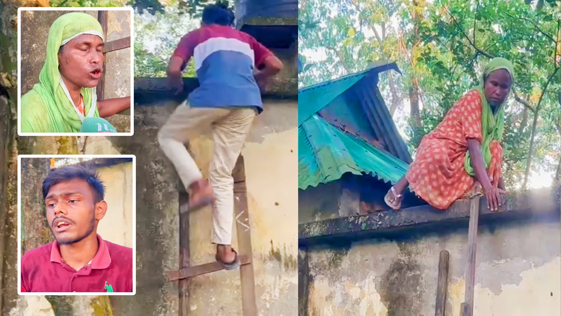 শ্রীপুরে মই দিয়ে দেওয়াল টপকে যাতায়াত ২ বছর : বিদ্যুৎ-পানি বি.চ্ছি.ন্ন বিধবা পরিবার, প্রধানমন্ত্রীর হস্তক্ষেপ দাবি