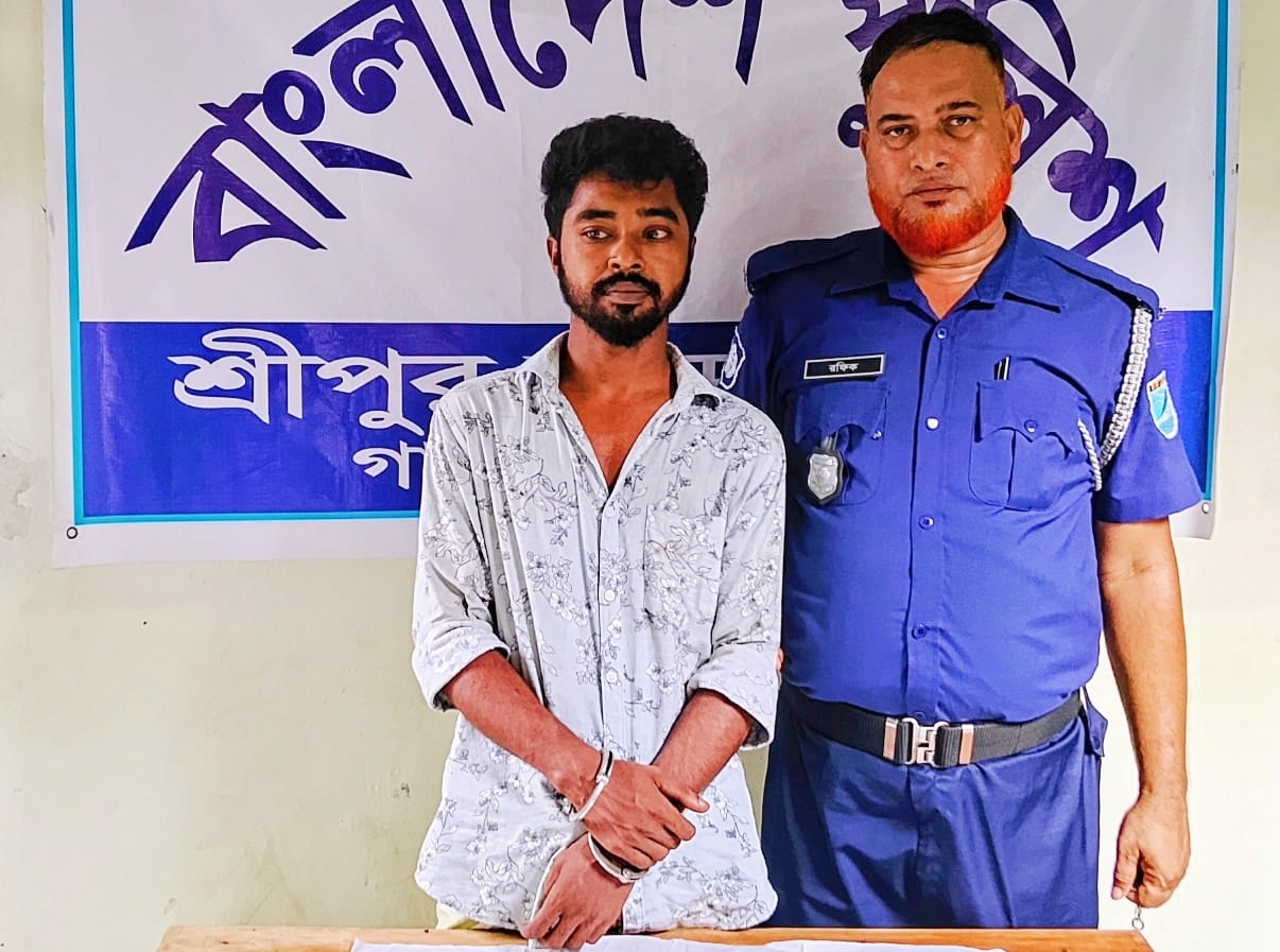 শ্রীপুরে ৫০ পিস ই.য়া.বাসহ এক মা.দ.ক ব্যবসায়ী গ্রে.প্তা.র
